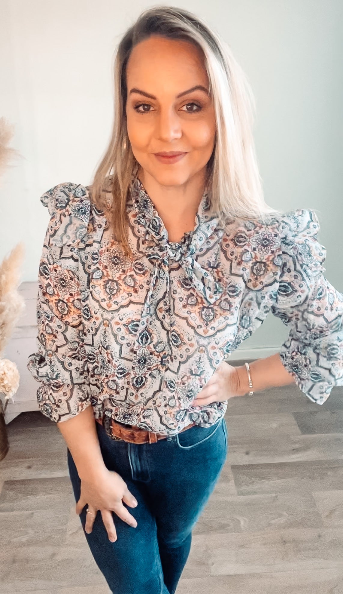 Frilly and Fabulous Blue blouse