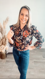 Frilly and Fabulous Floral Blouse